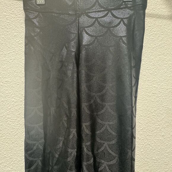 Blackmilk Pants Womens Mermaid Foil Print Leggings Black Metallic XXS - Picture 1 of 4